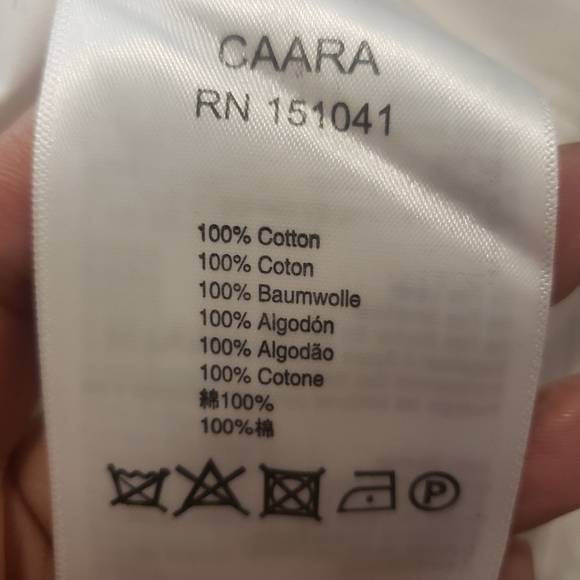 CAARA. WHITE SHIRT DRESS...SIZE L - Picture 11 of 15